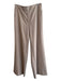 Nordstrom Size 12 Khaki Beige Polyester Blend Elastic Back High Rise Pants Khaki Beige / 12