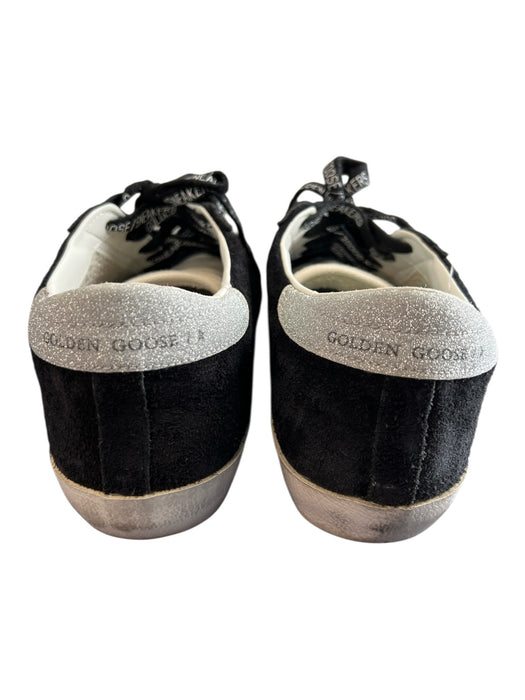 Golden Goose Shoe Size 39 Black, Silver, White Leather & Textile Star Sneakers Black, Silver, White / 39