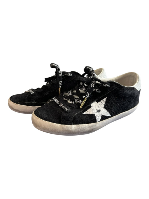 Golden Goose Shoe Size 39 Black, Silver, White Leather & Textile Star Sneakers Black, Silver, White / 39