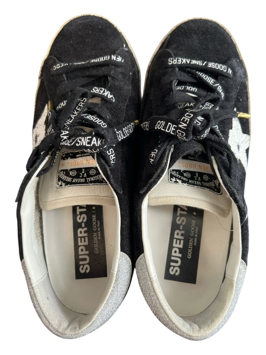 Golden Goose Shoe Size 39 Black, Silver, White Leather & Textile Star Sneakers Black, Silver, White / 39