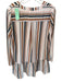 Sadie & Sage Size M Pink & Navy Polyester Stripe V Neck Long Sleeve Dress Pink & Navy / M
