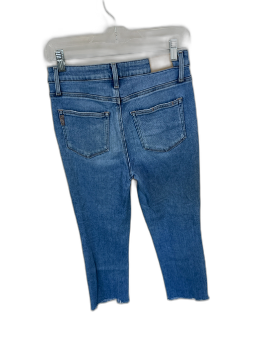 Paige Size 28 Med Light Wash Cotton Blend High Waist Bootcut Cropped Jeans Med Light Wash / 28