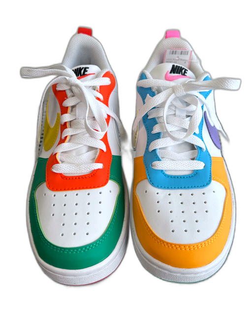 Nike Shoe Size 38 White & Multi Faux Leather Color Block Almond Toe Shoes White & Multi / 38