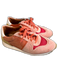 Closed Shoe Size 38 Pink & Multi Suede & Fabric Round Toe Low Top Lace Up Shoes Pink & Multi / 38