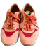 Closed Shoe Size 38 Pink & Multi Suede & Fabric Round Toe Low Top Lace Up Shoes Pink & Multi / 38