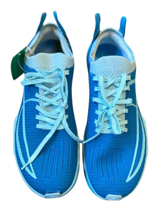 Antepes Shoe Size 11.5 New Aqua & Blue Canvas Lace Up Running Men's Sneakers Aqua & Blue / 11.5