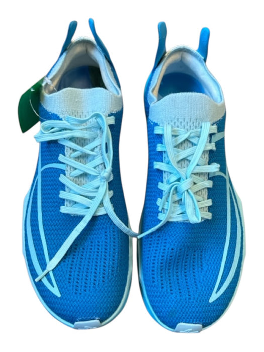Antepes Shoe Size 11.5 New Aqua & Blue Canvas Lace Up Running Men's Sneakers Aqua & Blue / 11.5