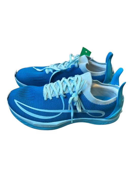 Antepes Shoe Size 11.5 New Aqua & Blue Canvas Lace Up Running Men's Sneakers Aqua & Blue / 11.5