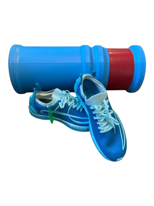 Antepes Shoe Size 11.5 New Aqua & Blue Canvas Lace Up Running Men's Sneakers Aqua & Blue / 11.5