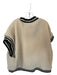 Oli & Hali Size S Cream & Black Faux Shearling Short Sleeve Fuzzy Jacket Cream & Black / S