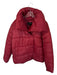 Banana Republic Size S Maroon Nylon Long Sleeve Puffer Snap Buttons Jacket Maroon / S