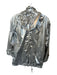 Michael Michael Kors Size S Silver Polyester Metallic Hood Full Zip Jacket Silver / S