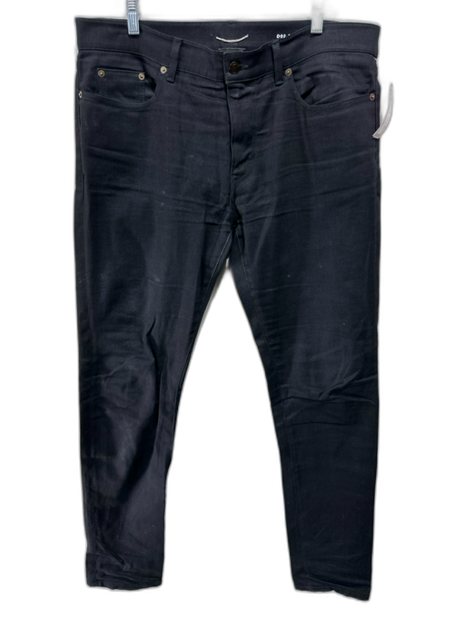 Saint Laurent AS IS Size 34 Black Cotton Solid Zip Fly Men's Pants Black / 34