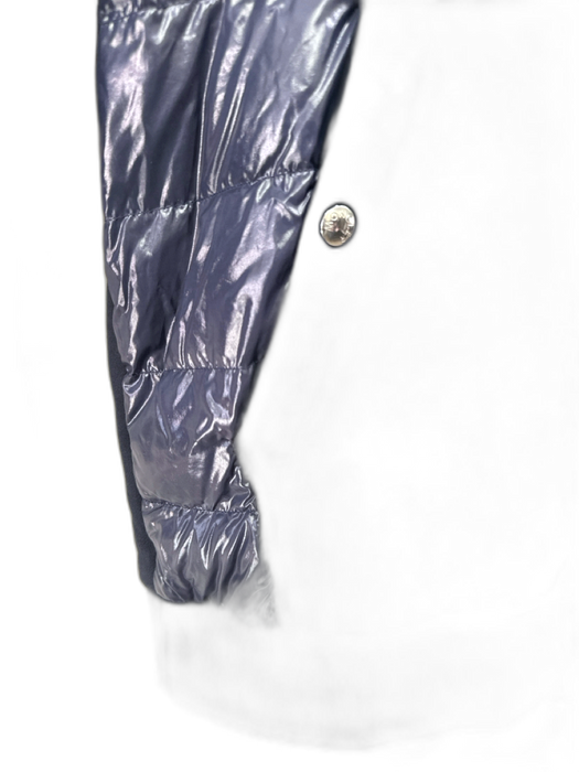 Moncler Size XXL Navy Blue Cotton Zip Up Drawstring Hood Men's Jacket Navy Blue / XXL