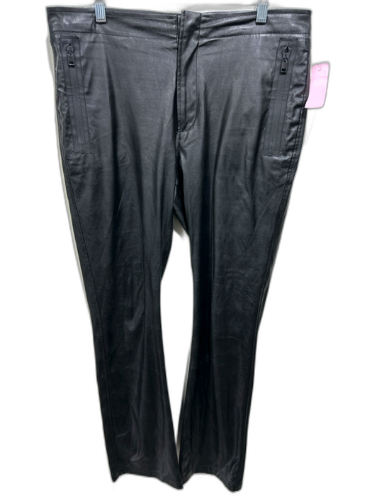 Diesel Size 50 Black Polyester Solid Zip Fly Men's Pants Black / 50