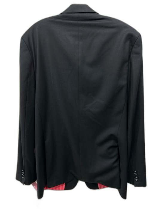 Boss Black Wool Solid 2 Button Men's Blazer Black / 46L