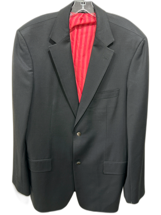 Boss Black Wool Solid 2 Button Men's Blazer Black / 46L
