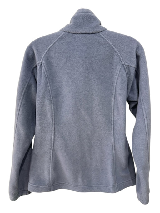 Columbia Size M Light Blue Polyester Zip Front Fleece Jacket Light Blue / M