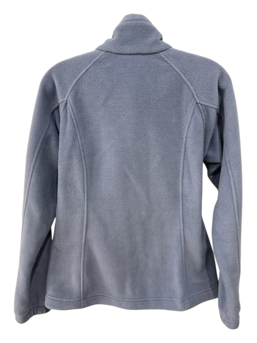 Columbia Size M Light Blue Polyester Zip Front Fleece Jacket Light Blue / M