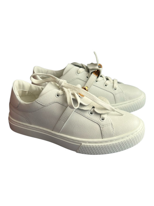 Hermes Shoe Size 36 White Calfskin Low Top lace up Xtra Laces Sneakers White / 36