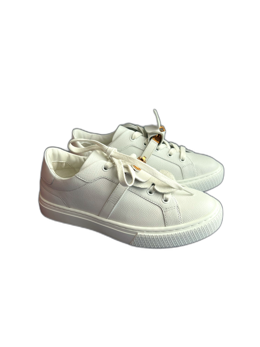 Hermes Shoe Size 36 White Calfskin Low Top lace up Xtra Laces Sneakers White / 36