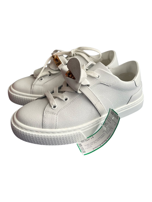 Hermes Shoe Size 36 White Calfskin Low Top lace up Xtra Laces Sneakers White / 36