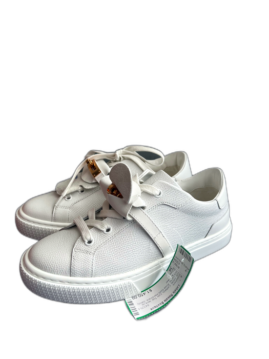 Hermes Shoe Size 36 White Calfskin Low Top lace up Xtra Laces Sneakers White / 36