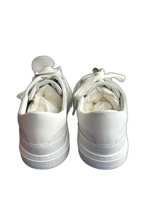 Hermes Shoe Size 36 White Calfskin Low Top lace up Xtra Laces Sneakers White / 36