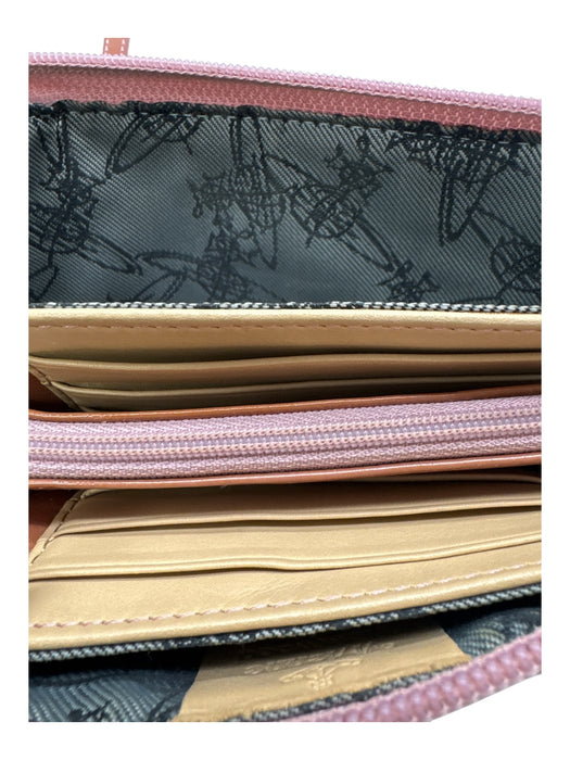 Vivienne Westwood Pink Patent Leather Gold hardware Logo Zip closure Bag Pink / S