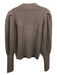 Sea New York Size M Brown Wool Cable Knit Keyhole Front Mock Neck Sweater Brown / M