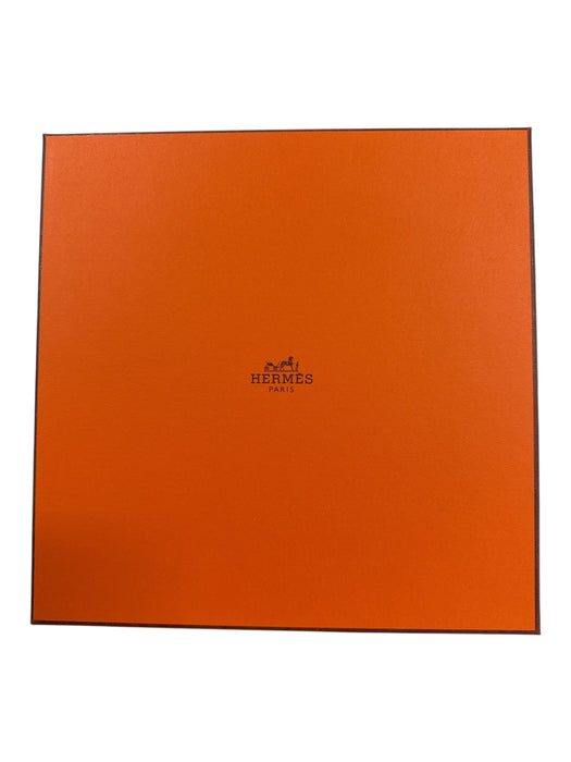 Hermes Pink, Green, Brown Silk Square Giraffe Floral Rolled Hem scarf Pink, Green, Brown / 45