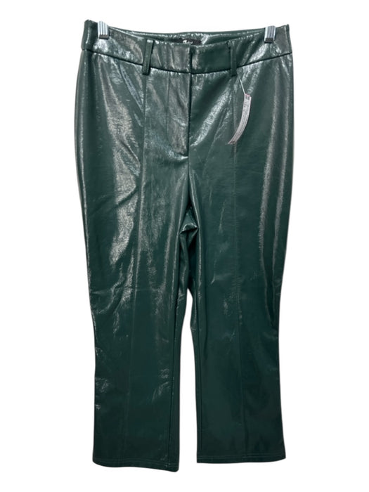 For All Mankind Size S Hunter Green Polyurethane Faux Leather Flare Leg Pants Hunter Green / S