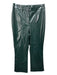 For All Mankind Size S Hunter Green Polyurethane Faux Leather Flare Leg Pants Hunter Green / S