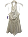 Queen of Sparkles Size XS White Sleeveless Sequins Halter Neck Romper White / XS