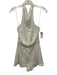 Queen of Sparkles Size XS White Sleeveless Sequins Halter Neck Romper White / XS
