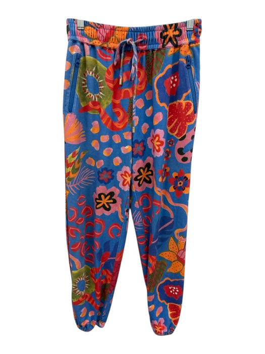 Alden Adair Size S Blue, Orange, pink Long Sleeve Abstract Floral Pant Set Blue, Orange, pink / S