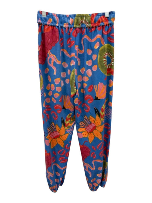 Alden Adair Size S Blue, Orange, pink Long Sleeve Abstract Floral Pant Set Blue, Orange, pink / S