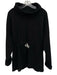 Varley Size S Black Cotton Blend Long Sleeve Mock Neck Sweatshirt Black / S