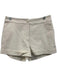 S'edge Size M Cream White Cotton & Polyester Blend Zip & Button Cuffed Shorts Cream White / M