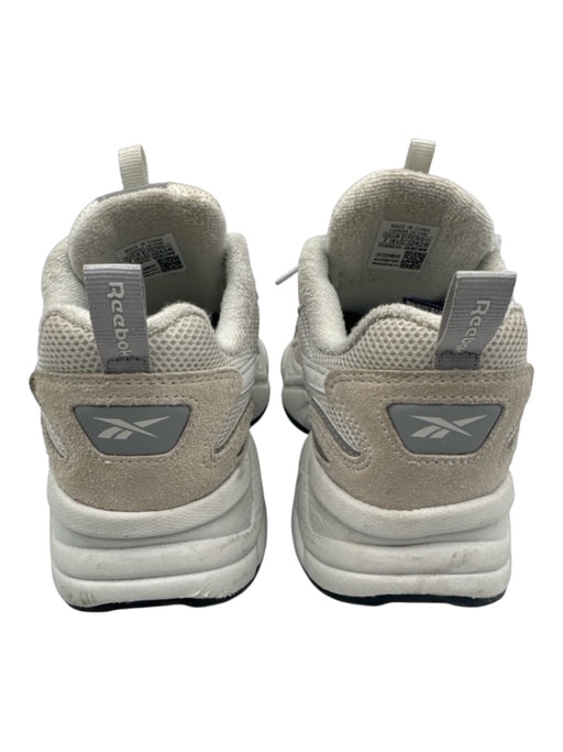 Reebok Shoe Size 7 White & Gray Suede & Synthetic Platform Lace Up Sneakers White & Gray / 7
