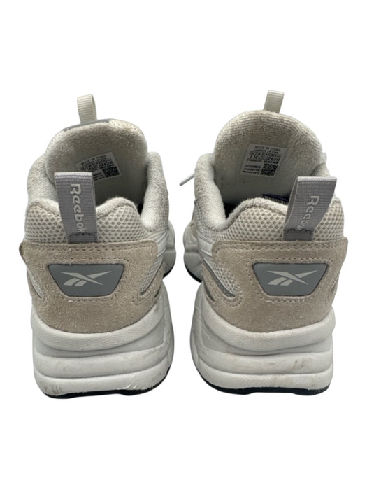 Reebok Shoe Size 7 White & Gray Suede & Synthetic Platform Lace Up Sneakers White & Gray / 7