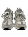 Reebok Shoe Size 7 White & Gray Suede & Synthetic Platform Lace Up Sneakers White & Gray / 7