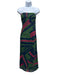Alden Adair Size Small Green, Blue, Pink Strapless Abstract Print Midi Dress Green, Blue, Pink / Small