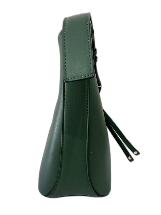 Mali + lili Green Leather GHW Shoulder Bag Bag Green / Small