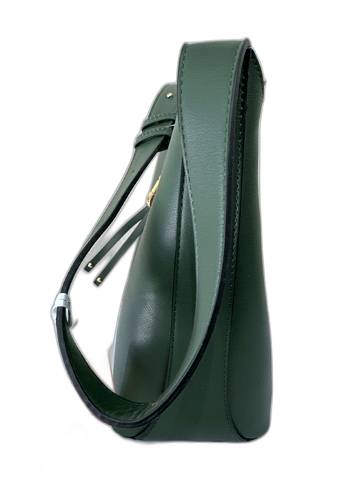 Mali + lili Green Leather GHW Shoulder Bag Bag Green / Small