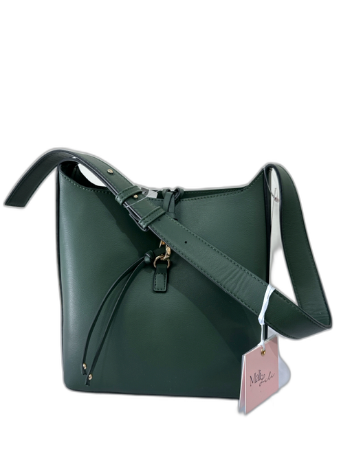 Mali + lili Green Leather GHW Shoulder Bag Bag Green / Small