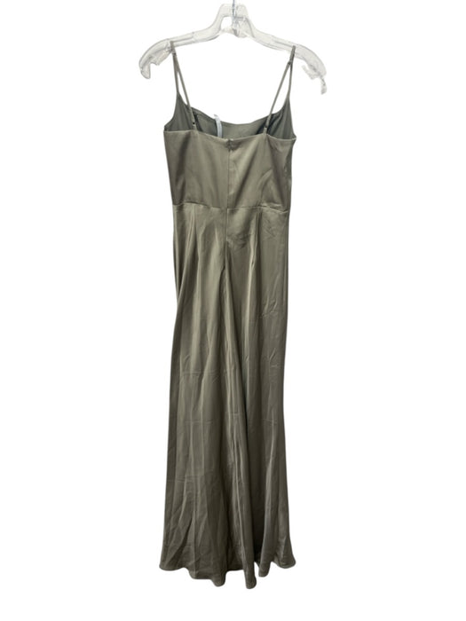 Birdy Grey Size S Green Polyester Spaghetti Strap Back Zip Dress Green / S