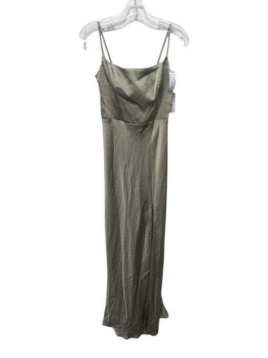 Birdy Grey Size S Green Polyester Spaghetti Strap Back Zip Dress Green / S