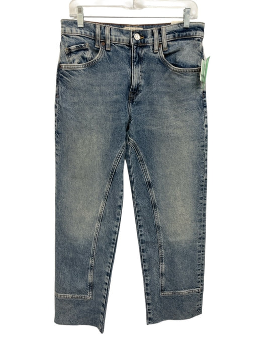 We The Free Size 27 Medium Wash Cotton Denim Zip Fly Mid Rise Straight Leg Jeans Medium Wash / 27