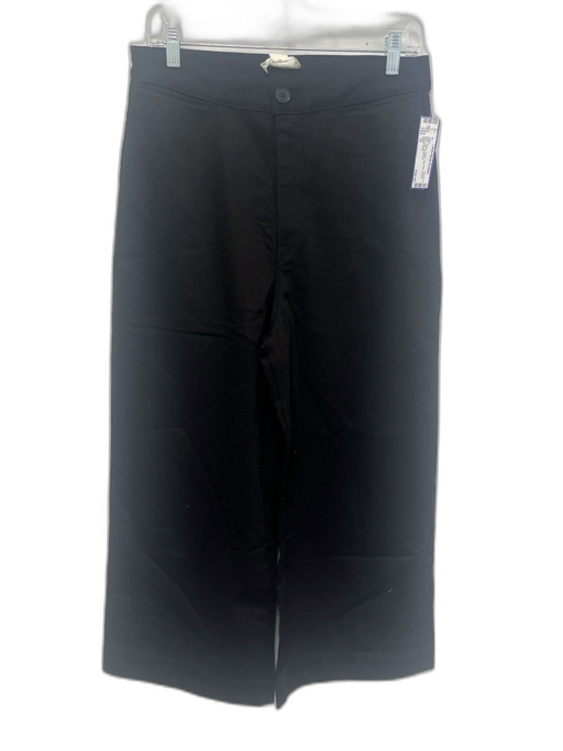 COS Size 10 Black Cotton High Rise Darted Wide Leg Jeans Black / 10